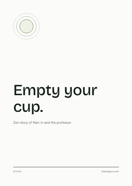 Poster: Empty your cup